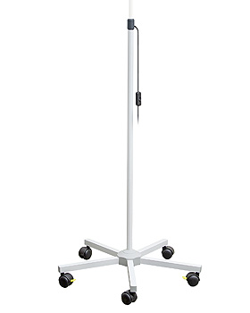 5-Fu-Stativ allein zu LED Untersuchungsleuchte pulverbeschichtet, wei, Luxamed, medishop.de
