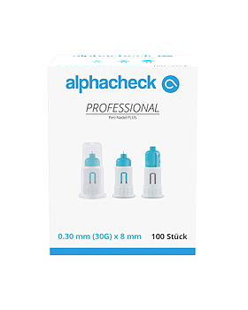 alphacheck professional Pen-Nadeln PLUS 30 G x 8 mm (100 Stck.), Alphacheck, medishop.de
