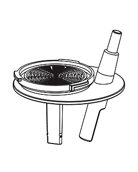 Saugdeckeleinsatz  6 mm, bearbeitet, Atmos, medishop.de