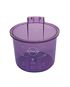 DDS-Sekretbehlter, Kunststoff, 1,5 Ltr. autoklavierbar, Atmos, medishop.de