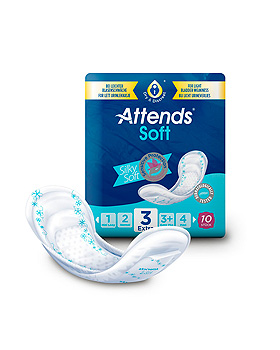 Attends Soft 3 Extra Inkontinenzeinlagen (8 x 10 Stck.), Attends/PaperPak, medishop.de