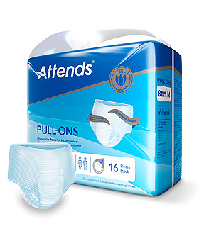Attends Pull-Ons 8 M, Einweghosen (4 x 16 Stck.), Attends/PaperPak, medishop.de
