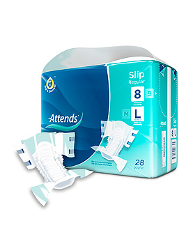 Attends Slip Regular 8 Inkontinenzslips Large (4 x 28 Stck.), Attends/PaperPak, medishop.de