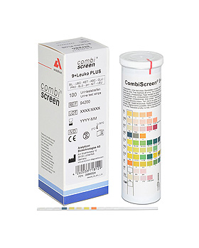 CombiScreen 9 + L PLUS Harnteststreifen (100 T.), Analyticon, medishop.de