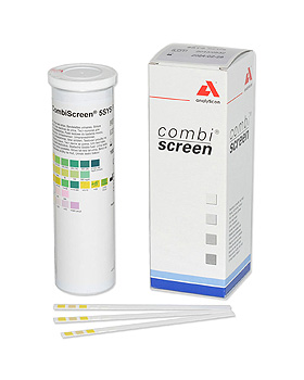 CombiScreen 5 SYS PLUS Harnteststreifen (100 T.), Analyticon, medishop.de
