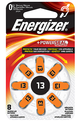 Energizer Batterie Typ 13 1,4 V fr Hrgerte (8 Stck.), Batterien, medishop.de