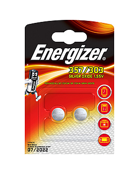 Energizer Spezialbatterien Typ 357/303, 1,55 V Batterien (2er-Pack), Batterien, medishop.de
