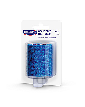 Hansaplast Cohesive Bandage blau, 6 cm x 4 m, Beiersdorf, medishop.de
