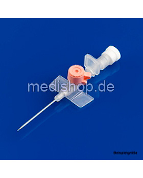 Venflon Pro Venenverweilkatheter mit Zuspritzventil, 20 G, 1,1 x 32 mm, rosa, 50 Stück, Becton Dickinson, medishop.de
