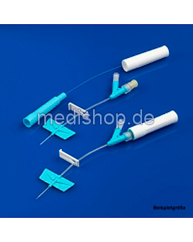 BD Saf-T-Intima Venenverweilkatheter mit Y-Anschluss, 24 G, 0,7 x 19 mm, gelb, 25 Stck, Becton Dickinson, medishop.de