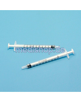 BD Plastipak Tuberkulinspritzen 1 ml, Luer, ohne Kanle (120 Stck.), Becton Dickinson, medishop.de