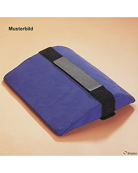Lendenkissen mit Fixierung anthrazit, Micronarabezug, 35 x 27 x 6 cm, Sonderanfertigung!, Bisanz, medishop.de