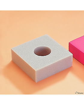 Fersenkissen ohne Bezug 15 x 15 x 5 cm, Loch 6 cm , Bisanz, medishop.de