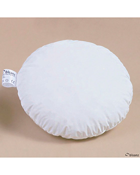 Knielagerungskissen rund,  20 cm, mit Nesselbezug wei, Sonderanfertigung!, Bisanz, medishop.de