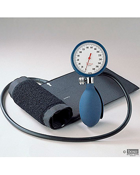 boso clinicus I Blutdruckmessgert blau, Einschlauch m. Klettenmanschette,  60mm, Boso, medishop.de