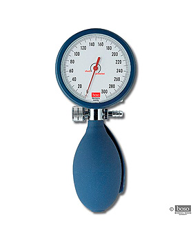 boso clinicus II Blutdruckmessgerät blau mit Hakenmanschette, Ø 60 mm, Boso, medishop.de