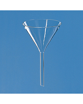Trichter, kurzer Stiel, Boro 3.3, 50 mm lang, Brand/Merz & Co., medishop.de