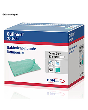 Cutimed Sorbact Saugkompressen, 7 x 9 cm, steril (42 Stck.), BSN medical, medishop.de