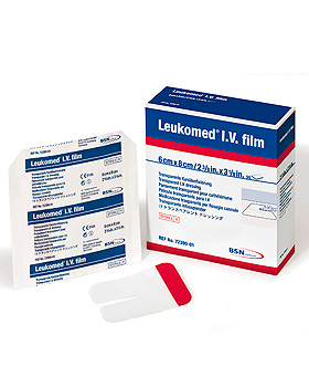 Leukomed I.V. film Kanlenfixieurng, 6,0 x 8,0 cm, steril (50 Stck.), BSN medical, medishop.de