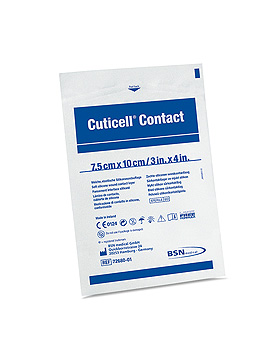 Cuticell Contact Silikonwundauflagen 7,5 x 10,0 cm, steril (5 Stck.), BSN medical, medishop.de