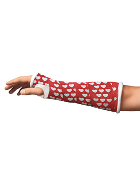 Delta-Cast Soft Stützverband, 3,6 m x 7,5 cm, Herzmotiv (10 Stck.), BSN medical, medishop.de