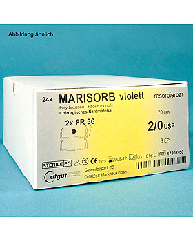 MARISORB DS 19 4/0=1,5, (24 Stck.) Nahtmaterial Fadenlnge 70 cm, violett, Catgut, medishop.de