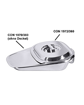 Fraktur-Stechbecken mit Griff 36 x 25,5 x 9 cm, Contacto, medishop.de