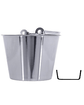 Eimer ohne Bodenreifen, 7 Ltr.,  25,5 cm, Hhe 24 cm, Contacto, medishop.de