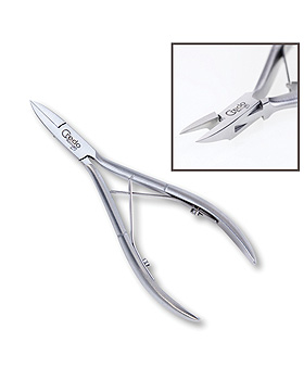 Credo Profi-Eckenzange 11,5 cm spitz rostfrei mattiert - Plastiketui, Credo, medishop.de