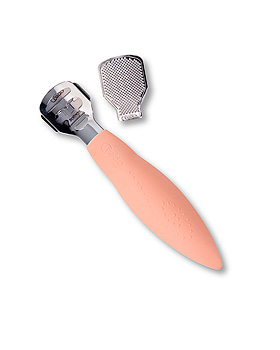 Credo Hornhaut Lngshobel verchromt mit Raspelclip apricot - Blisterverpackung, Credo, medishop.de