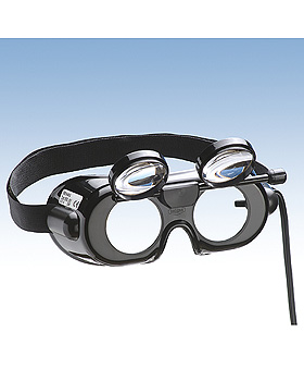 Nystagmusbrille nach Frenzel mit klappbaren Glsern, DEHAG, medishop.de
