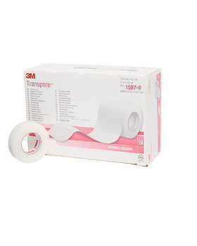 3M Transpore Fixierpflaster transparent, 1,25 cm x 9,1 m (24 Stck.), 3M Medica, medishop.de