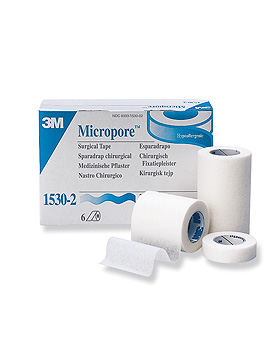 3M Micropore Vliespflaster wei, 5 cm x 9,1m (6 Stck.), 3M Medica, medishop.de