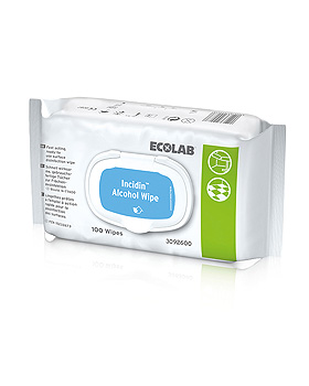 Incidin Alcohol Wipe, Schnelldesinfektionstcher (100 Tcher), Ecolab, medishop.de