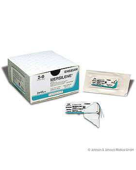 MERSILENE 2/0=3 grn geflochten Nahtmaterial Fadenlnge 3 x 45cm(36Stck), Ethicon, medishop.de