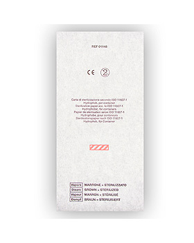 Containerfilter 11,8 x 23,5 cm, mit Dampf-Indikator spitze Ecken (200 Stck.), STERIS, medishop.de