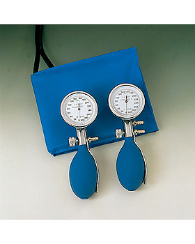 Konstante I Blutdruckmessgerät blau mit Stethoskop, Kunststoff verchromt,, Friedrich Bosch, medishop.de