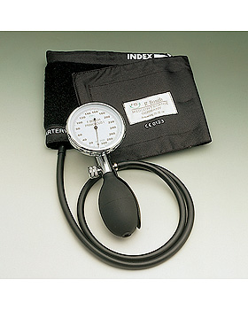 Prakticus I Blutdruckmessgerät Ø 68 mm 1-Schlauch, schwarz, kpl. im Etui, Friedrich Bosch, medishop.de