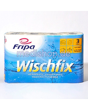 Fripa - Wischfix Haushaltstcher 3-lagig (8 Pack  4 x 51 Bl.), Fripa, medishop.de