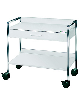 Variocar 90 Basiswagen, 870 mm hoch, mit 1 Schublade, wei, Haeberle, medishop.de