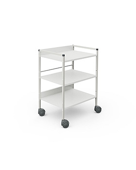 Regalwagen 08/16, 833 mm hoch, wei, Haeberle, medishop.de