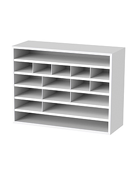 Organisationsschrank COMPACT wei, Haeberle, medishop.de