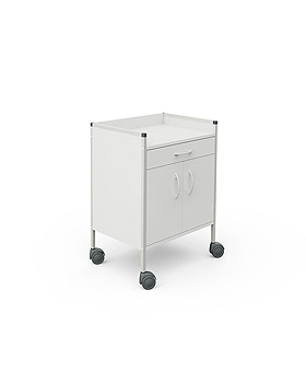 Schrankwagen 08/16 833 mm hoch, mit 1 Schublade, 1 Facheinlage, Haeberle, medishop.de