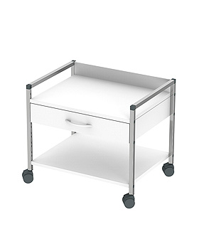 Variocar 60 Unterfahrwagen, 518 mm hoch mit 1 Schublade, wei, Haeberle, medishop.de