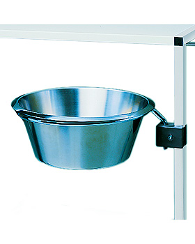 Abwurfschale Ø 320 mm aus Edelstahl für Vielzweckwagen Variocar und 08/16, Haeberle, medishop.de