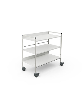 Regalwagen 08/16, 833 mm hoch, wei, Haeberle, medishop.de