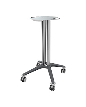 bravo Basiswagen 2, grau, mit Metall-Ablageplatte, Haeberle, medishop.de