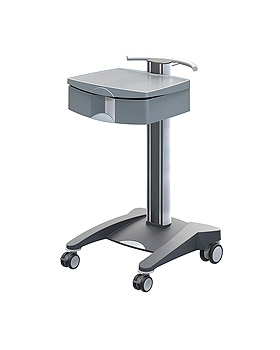 fuego 1 Gertewagen, grau, mit 1 ABS-Ablageplatte und 1 ABS-Schublade, Haeberle, medishop.de