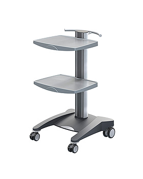 fuego 2 Gertewagen, grau, mit 2 ABS-Ablageplatten, Haeberle, medishop.de