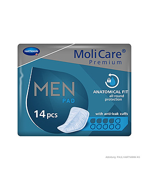 MoliCare Premium MEN PAD 4 Tropfen Inkontinenzeinlagen (14 Stck.), Hartmann, medishop.de